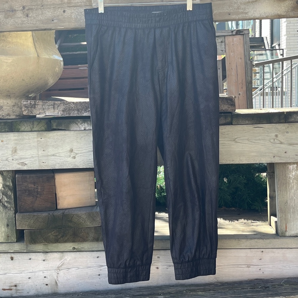 Club Monaco, leather style joggers